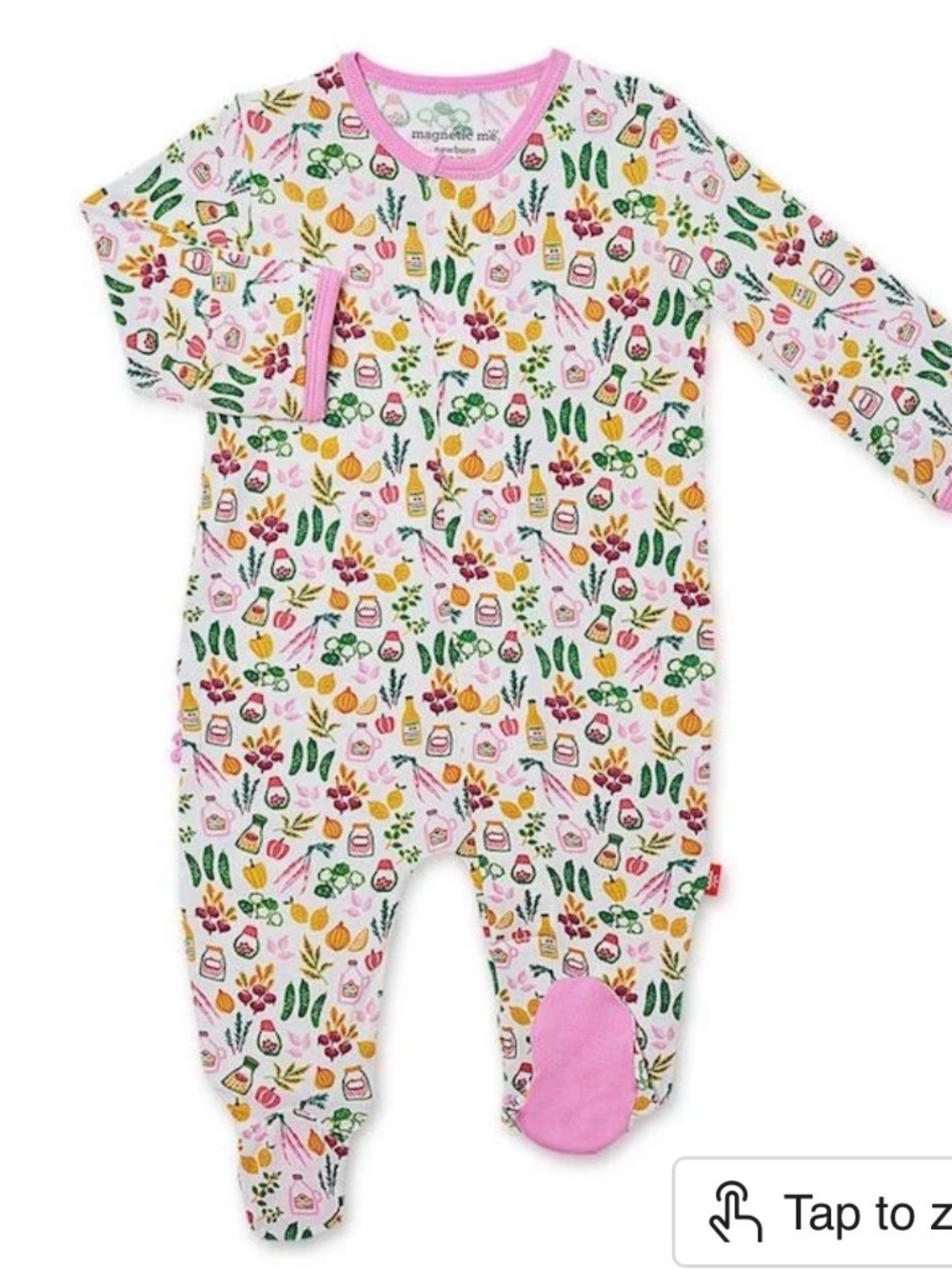 Magnetic Me Pickle Me Fancy Modal Magnetic Footie Size 3-6m